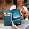 CASEME калъф за Samsung Galaxy M33 5G, Leather Wallet Case, син