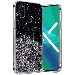Калъфи за Samsung Galaxy M21, Glittery, черен