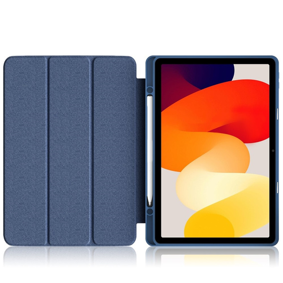 Калъф за Xiaomi Redmi Pad SE 11", Smartcase Hybrid, с място за стилус, син