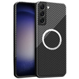 Калъфи за Samsung Galaxy S23 Plus, Magsafe Slim Carbon, черно / сиво