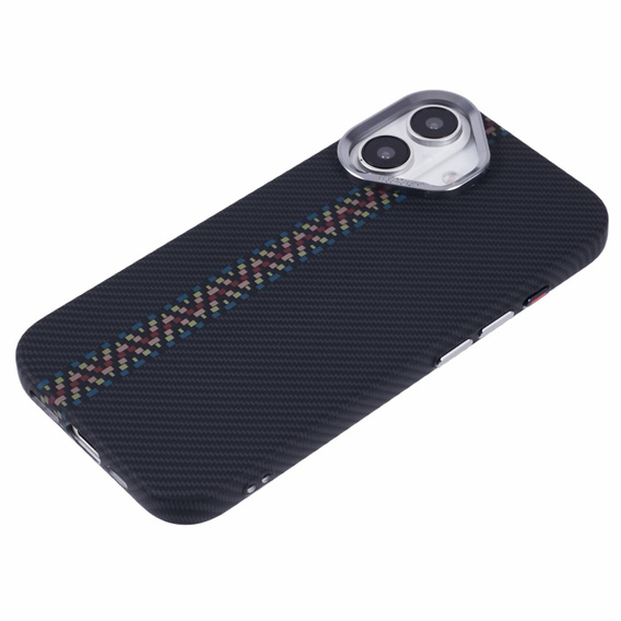 Калъфът за iPhone 16 Plus, Carbon Fiber MagSafe, черен