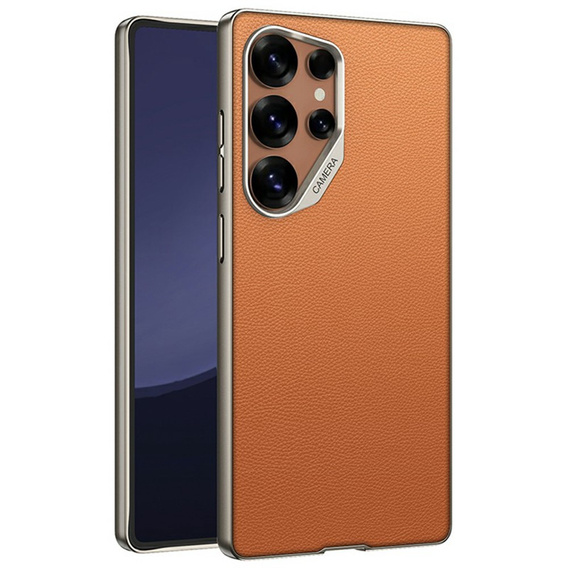 Калъфи за Samsung Galaxy S25 Ultra, GKK Leather, оранжев