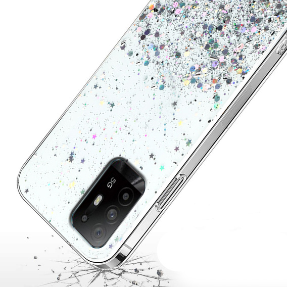 Калъфи за Oppo Reno5 Z / F19 Pro Plus, Glittery, прозрачен