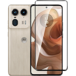 3D закалено стъкло за Motorola Edge 50 Ultra, черна рамка