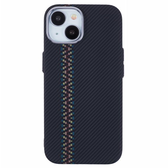 Калъфът за iPhone 14, Carbon Fiber MagSafe, черен