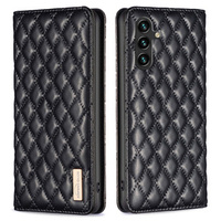 Калъф с капак за Samsung Galaxy A35 5G, Wallet, BINFEN COLOR, черен