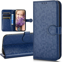 Калъф с капак за Samsung Galaxy M15 5G, Wallet Rhombus, син