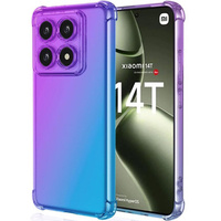 Калъфът Gradient Dropproof за Xiaomi 14T, Лилаво / синьо