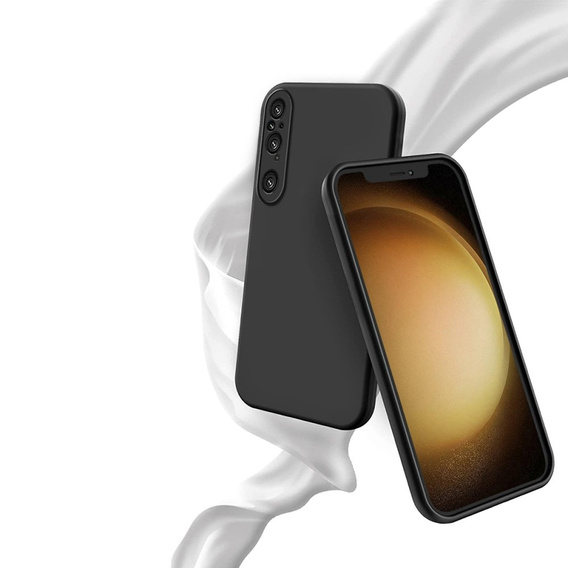 Калъф за Sony Xperia 1 V, Silicone Lite, черен