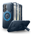 Брониран калъф за Samsung Galaxy S25+ Plus, Dexnor CamProtect MagSafe, син (Две рамки)