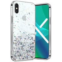 Калъфи за iPhone X/XS, Glittery, прозрачен