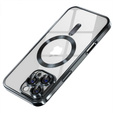 Калъф за iPhone 14 Pro Max, Electro MagSafe, черен + стъкло за екран