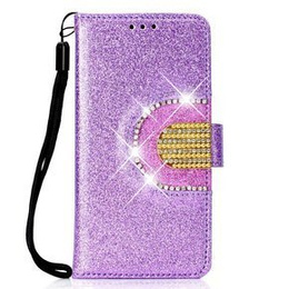 Калъф с капак за Huawei P Smart 2019 / Honor 10 Lite, Glitter Mirror Wallet, лилав