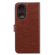 Калъф с капак за Oppo A38 4G / Oppo A18 4G, Crazy Horse Wallet, кафяв