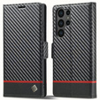 Калъф с капак за Samsung Galaxy S25 Ultra, Carbon LC.IMEEKE, черен