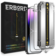 2x Закалено стъкло за iPhone 14 Pro, ERBORD Easy App Full Screen Protector