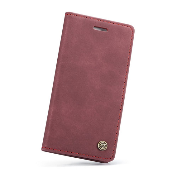 CASEME калъф за iPhone 7/8/SE 2020/SE 2022, Leather Wallet Case, бордо