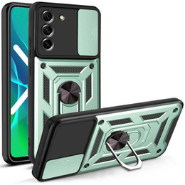 Брониран калъф за Samsung Galaxy S22 Plus, CamShield Slide, зелен