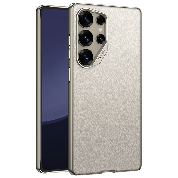 Калъфи за Samsung Galaxy S25 Ultra, GKK Leather, титаниево сиво