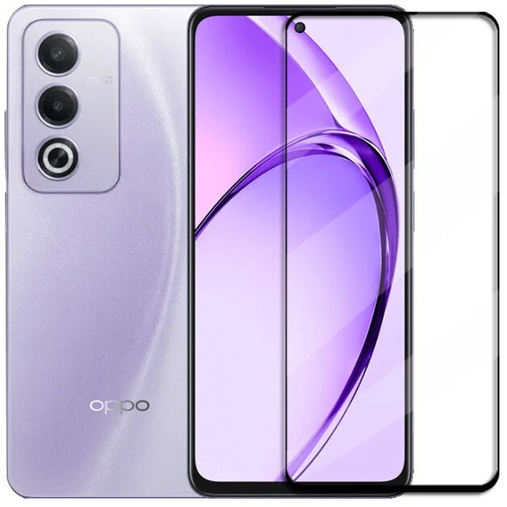 3D закалено стъкло за Oppo A80, черна рамка