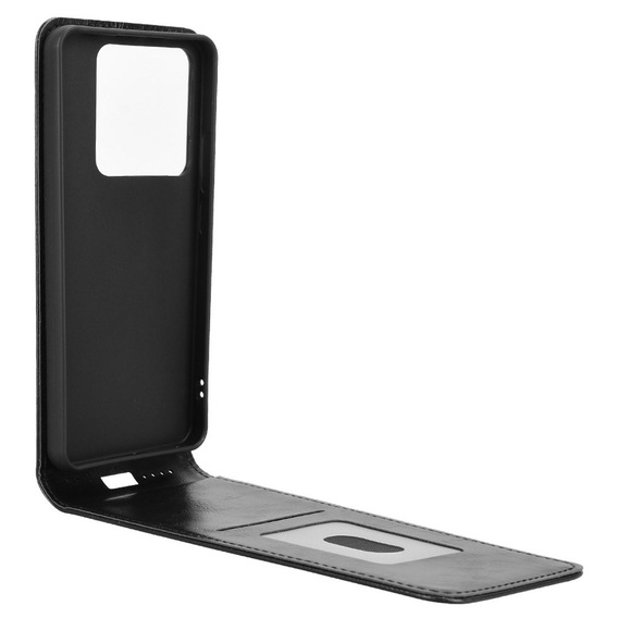 Калъф с капак за Xiaomi Poco M7 Pro 5G, Flip, черен