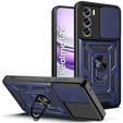 Брониран калъф за Realme 14X / Realme C75, CamShield Slide, син