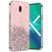 Калъфи за Xiaomi Redmi 8A, Glittery, розов