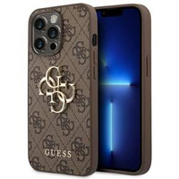 Калъфи GUESS за iPhone 14 Pro, 4G Big Metal Logo, кафяв