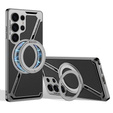 Калъф за Samsung Galaxy S25 Ultra, GKK Kickstand Ring, за MagSafe, черен